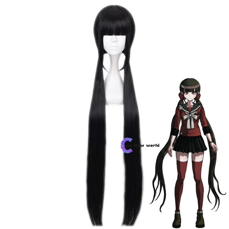 Парик для косплея харукава Маки из аниме Danganronpa V3: Killing Harmony Длинные прямые парики