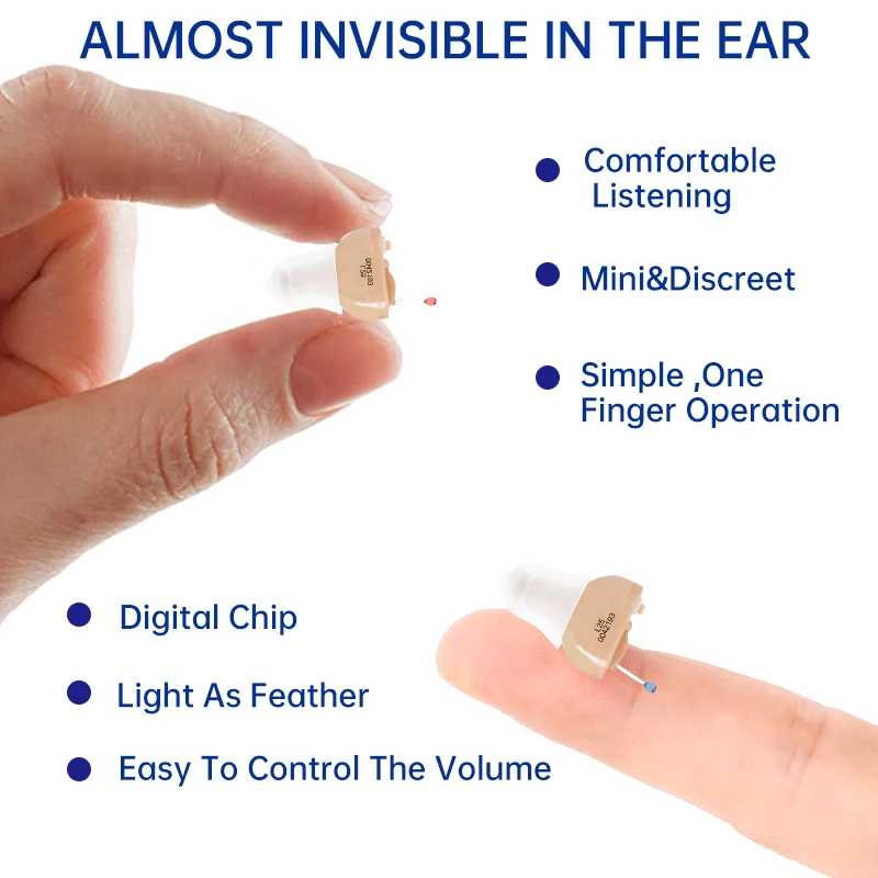 Слуховой аппарат Audifonos изысканный шумоподавляющий Цифровой Регулируемый