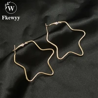 fkewyy new earings fashion jewelry 2021 punk accessories five pointed dangle earrings gothic jewellery designer earring women