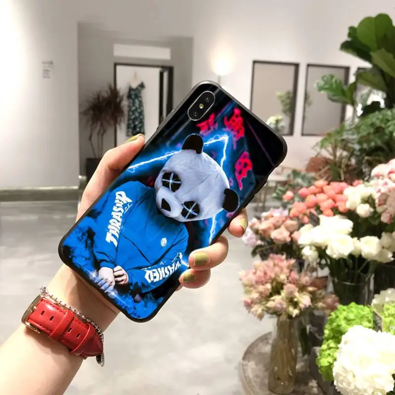 CUTEWANAN уличная Молодежная неоновая маска шикарный милый чехол для телефона iPhone 11
