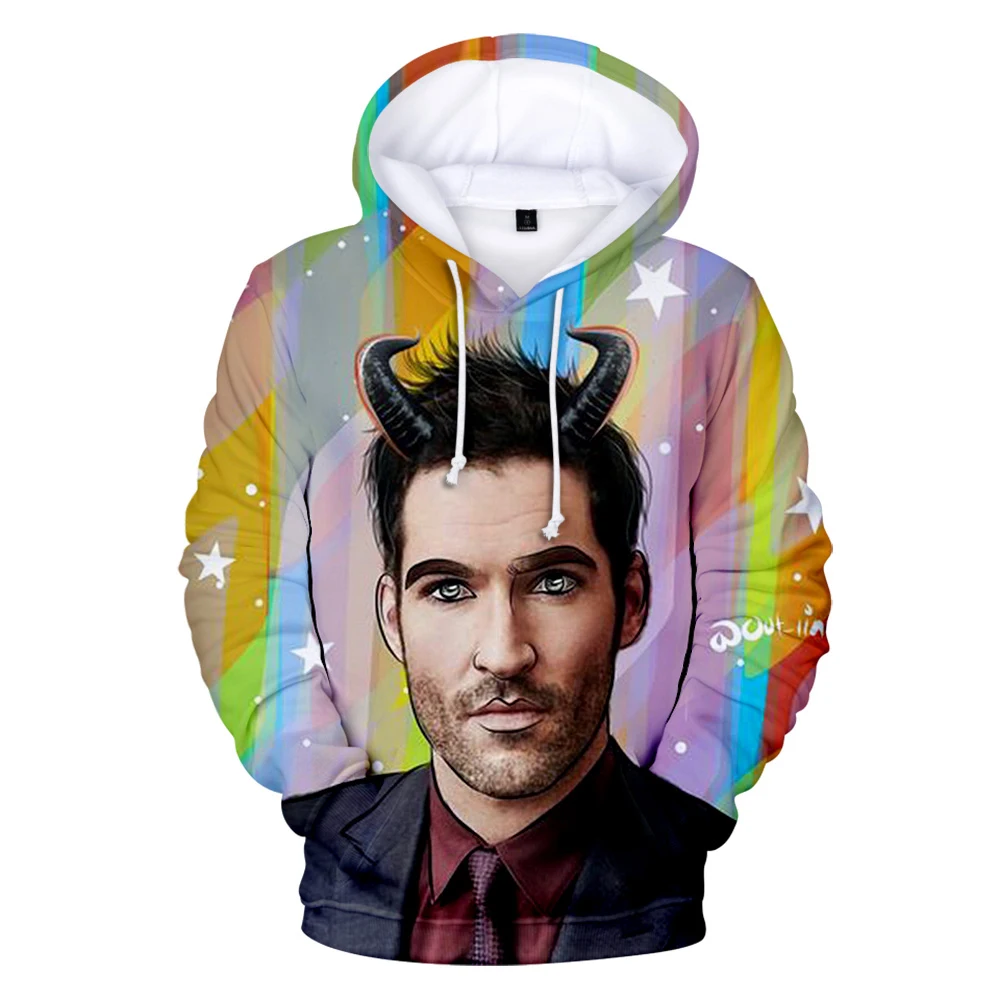 

2019 New Arrival Lucifer 3D Hoodies Men/Women Autumn Winter Fashion Casual Sweatshirts 3D Print Lucifer Men's Hoodie Top Clothes