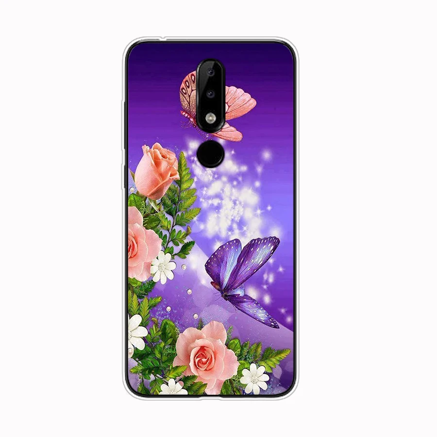 Чехол для Nokia 5 1 Plus мягкий силиконовый чехол из ТПУ телефона ударопрочный бампер