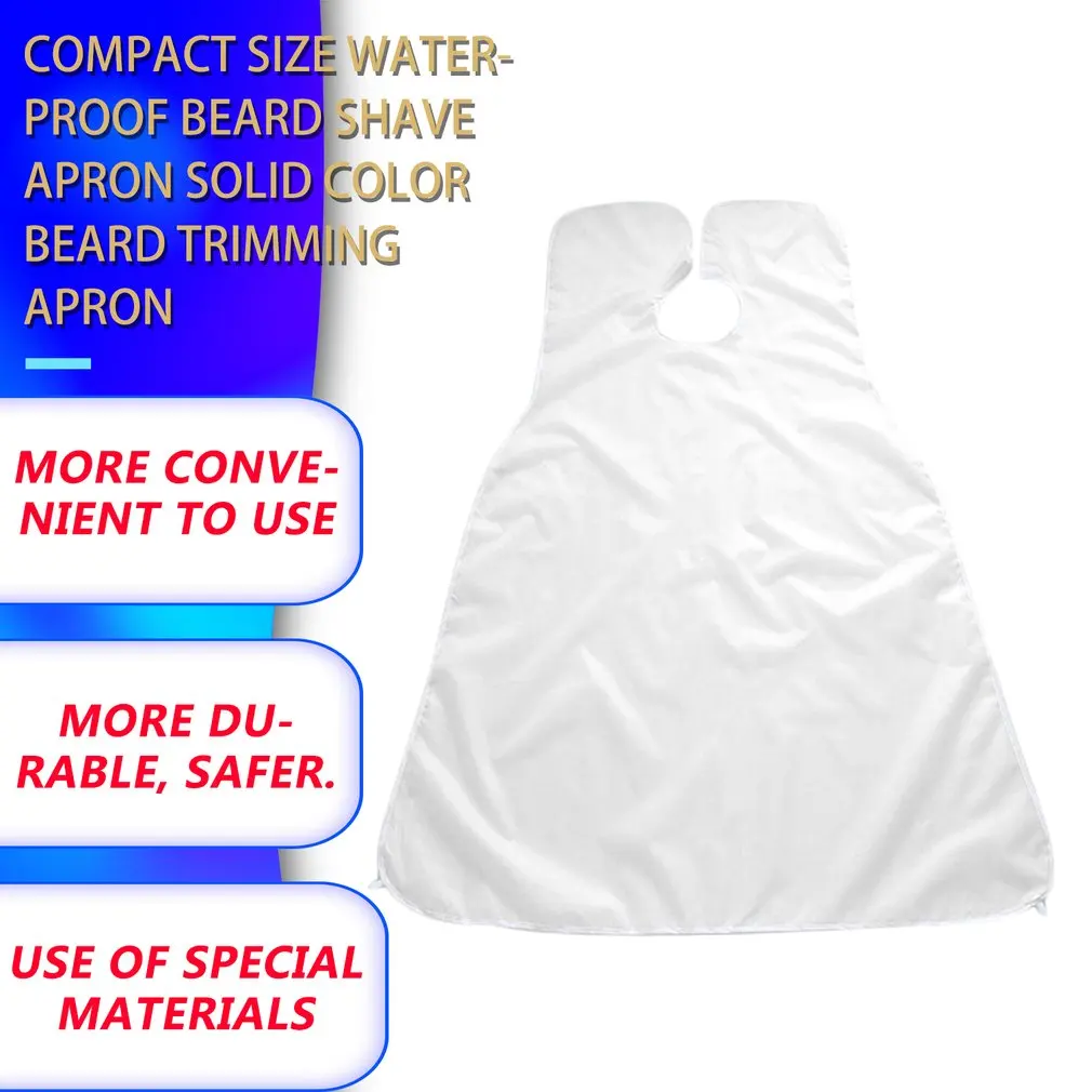 Компактный водонепроницаемый фартук для бритья бороды однотонный мужской