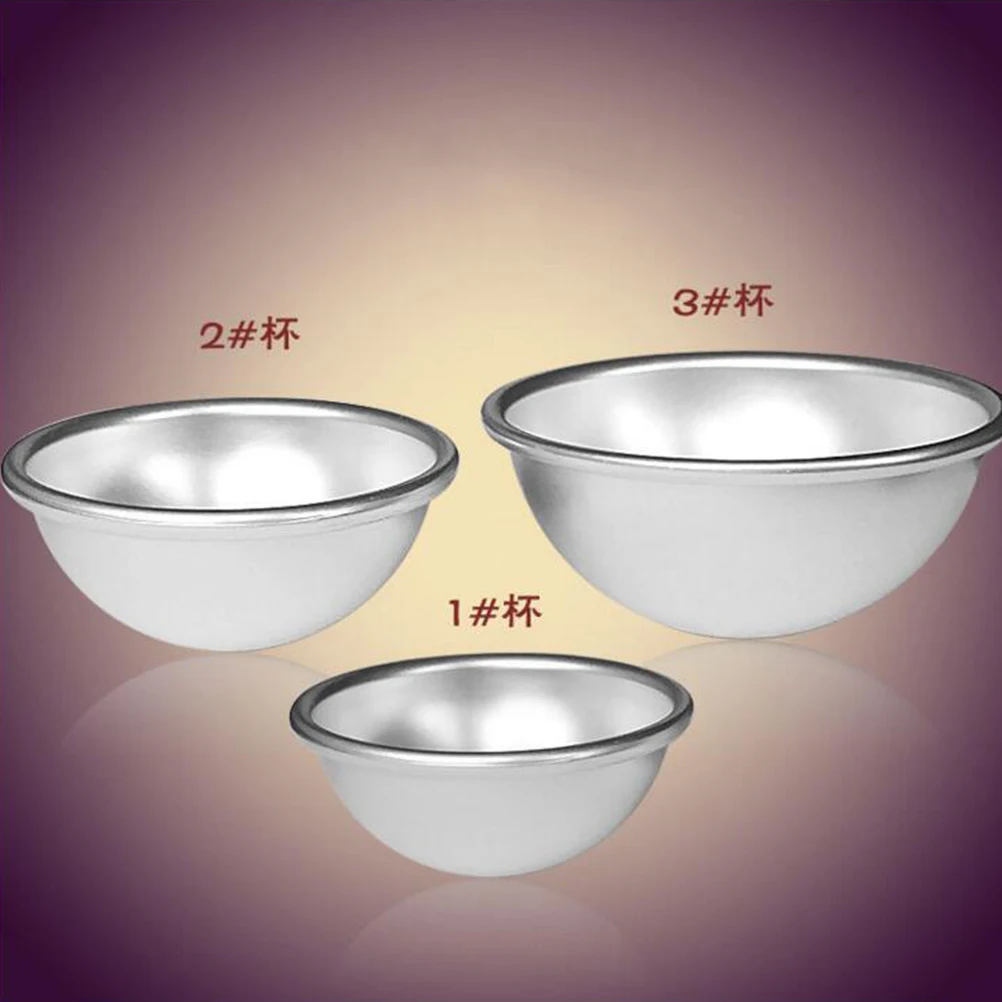 3 шт алюминиевый сплав мелкое яйцо полушария Tart Плесень Маффин выпечки чашки