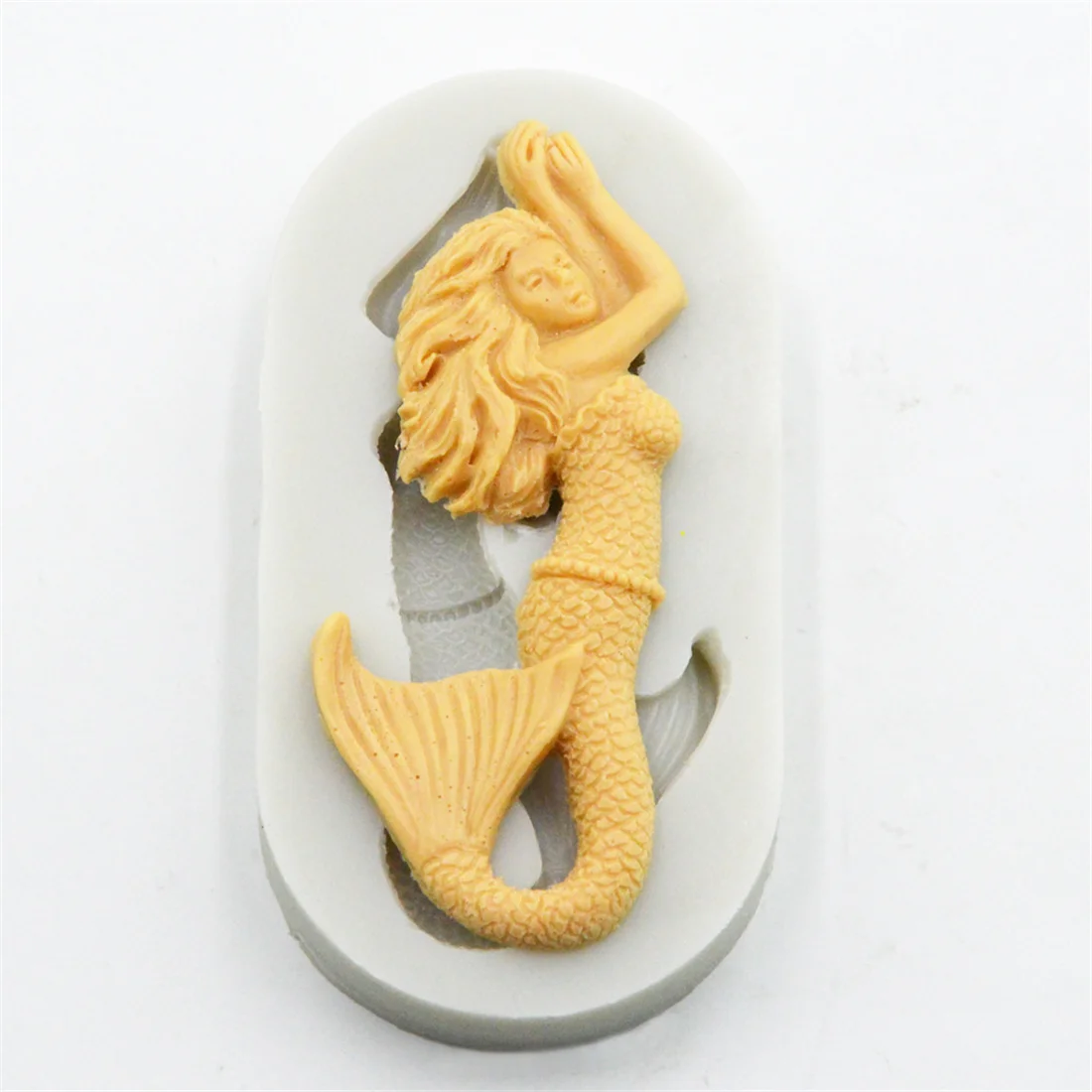 Luyou 1 шт. силиконовая Русалка смолы формы Fondant (сахарная) пресс-формы для торта