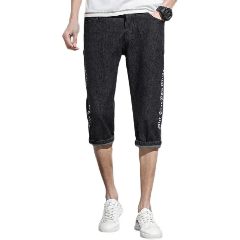 

Casual Wide Leg Oversize shorts baggy Jeans Men's pants Short Cargo Denim Overalls Jeans for Men Trousers