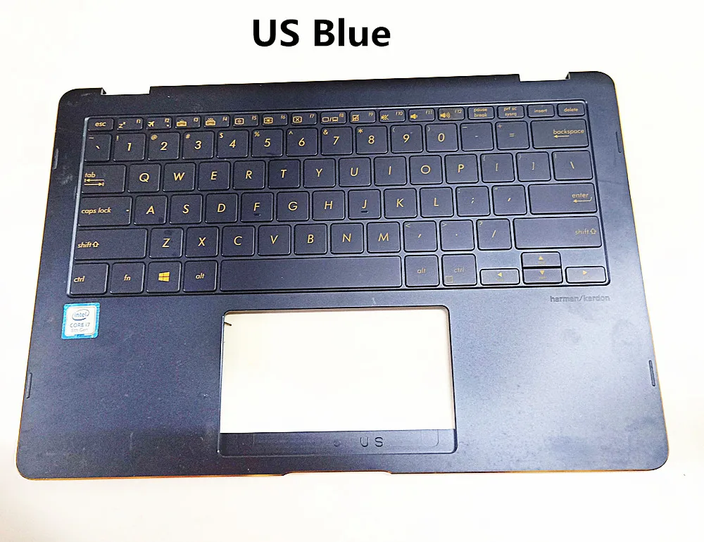 Ноутбук США CN Подсветка клавиатура Верхняя Крышка корпуса чехол для Asus ZenBook Флип S