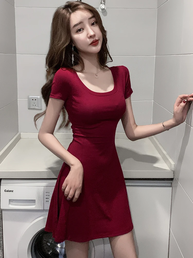 

V-neck sexy dress slim waist slim slim temperament small tight waist Office Lady Sheath Sleeveless