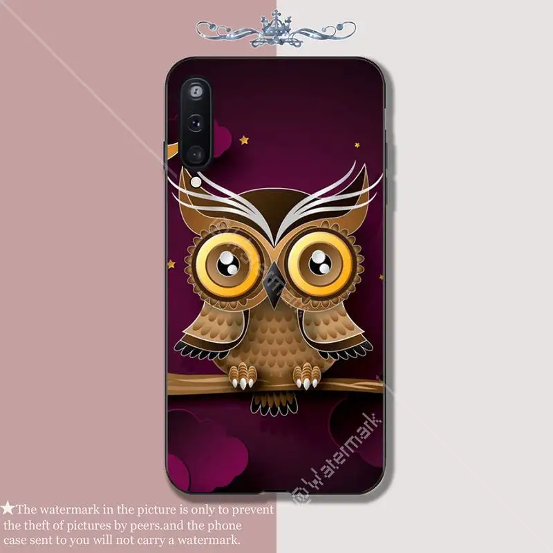 Роскошный чехол для телефона с милой мультяшной совой Samsung Galaxy A10 A20 A50 A51 A70 A71 A40 A30