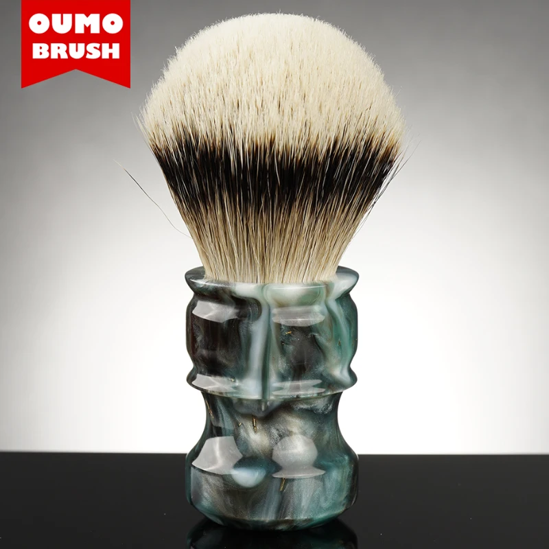 OUMO BRUSH- OCEAN CHUBBY shaving brush with Manchuria SILK WT HOOK BOAR 10 different knots to choose | Красота и здоровье