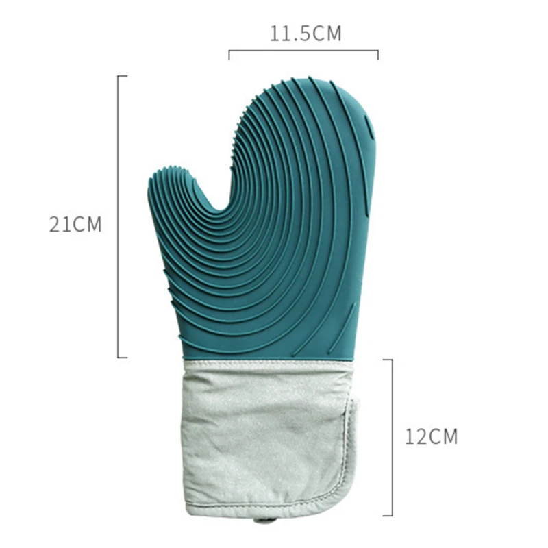 

Kitchen Household Microwave Oven Baking Oven Special Anti-scalding Silicone Gloves For Baking Thickening Heat Insulation
