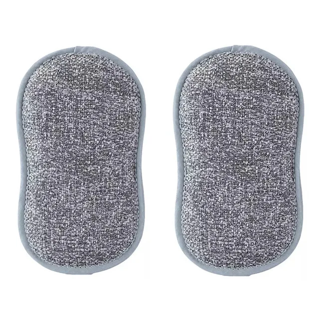 2 Pcs Xiaomi JORDAN и яркая детская одежда с рисунком персонажей Джуди двухсторонняя для мытья посуды щетка для чистки впитывание воды и абсорбция масла легко чистить - Цвет: 2 Pcs