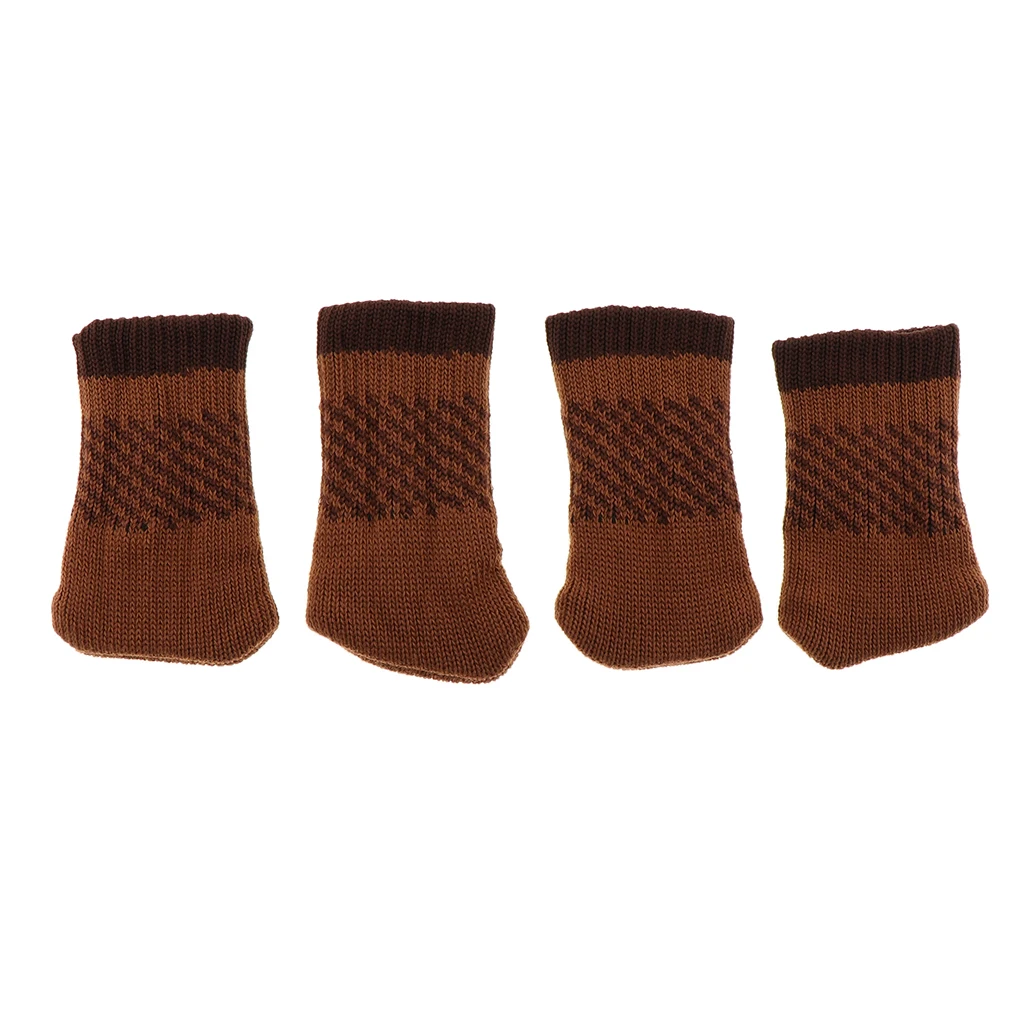 

4 шт. противоскользящие протекторы для ножек стула, трикотажные прокладки для ножек, двухслойные для обхвата 6-18 см