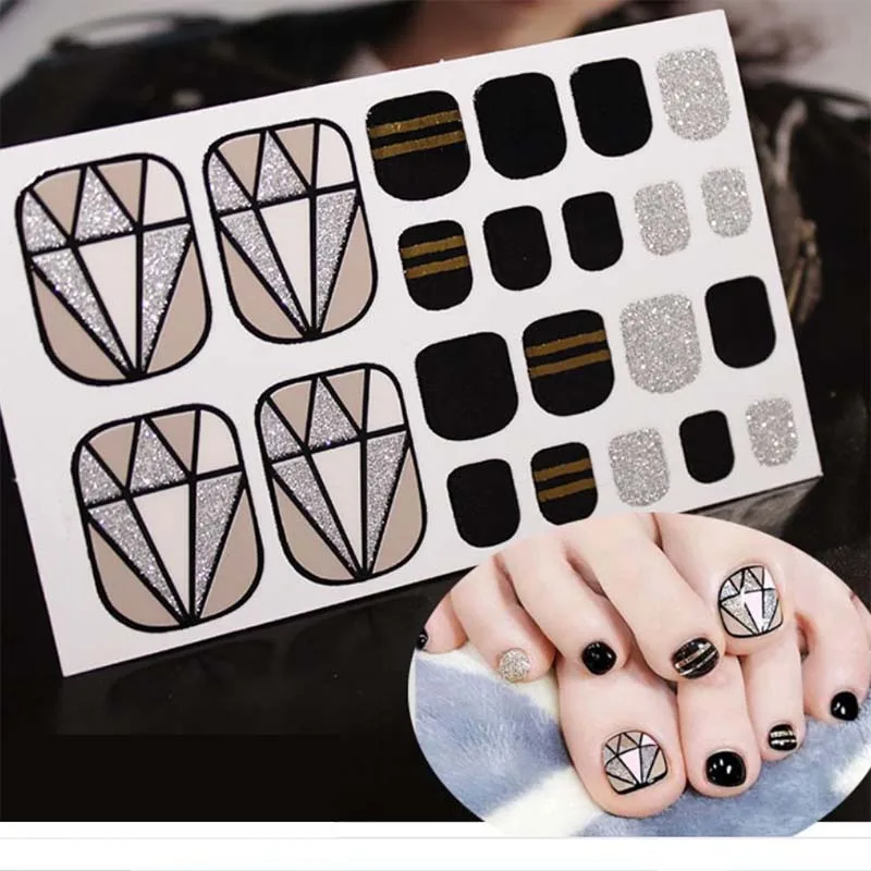 Модные наклейки на ногти D15 для дизайна ногтей полное покрытие Летний стиль новые