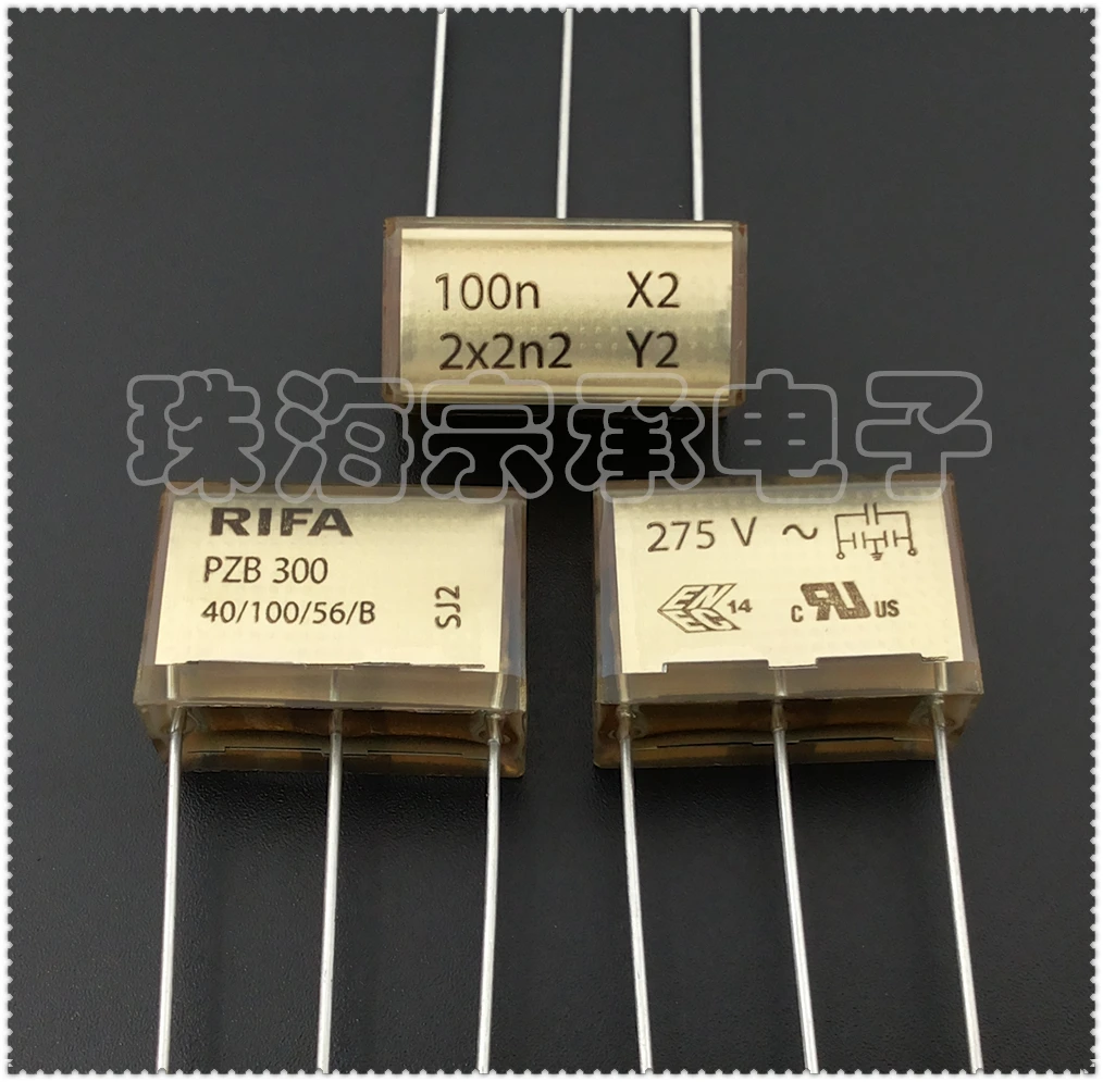 Конденсаторы для защитной пленки Finland RIFA PZB300MC11R30 100NF X2 2X2N2 Y2 275VAC P20MM KEMET PZB300 104/275VAC