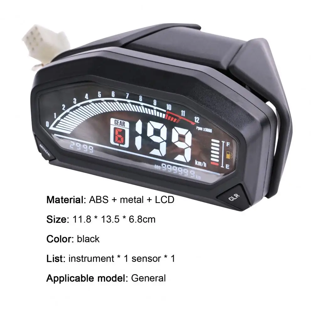 Универсальный датчик скорости мотоцикла с ЖК-дисплеем высокой четкости