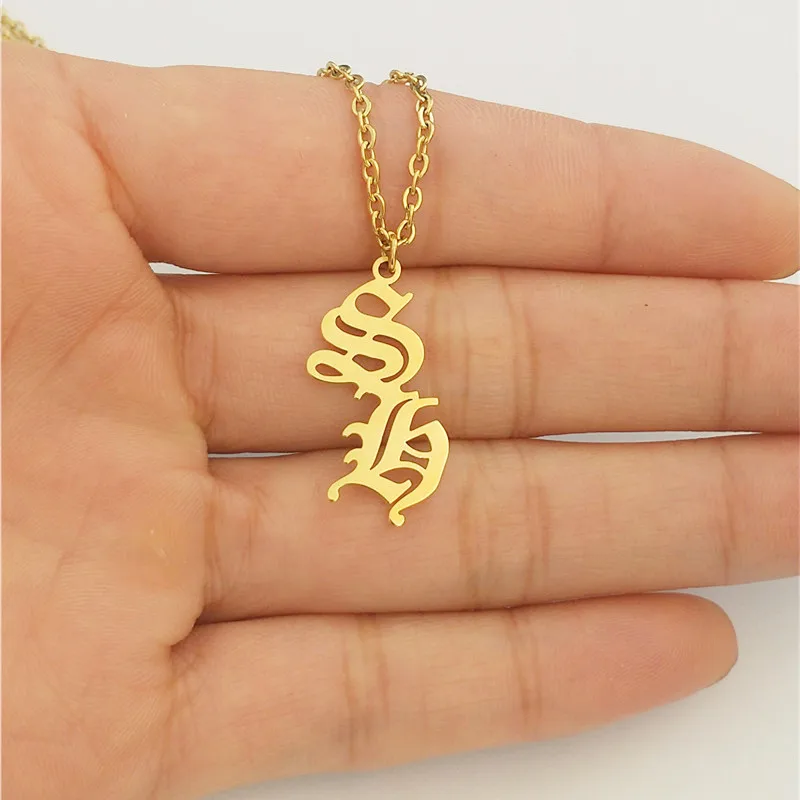 Заказное имя кулон ожерелье из нержавеющей стали персонализированные ювелирные