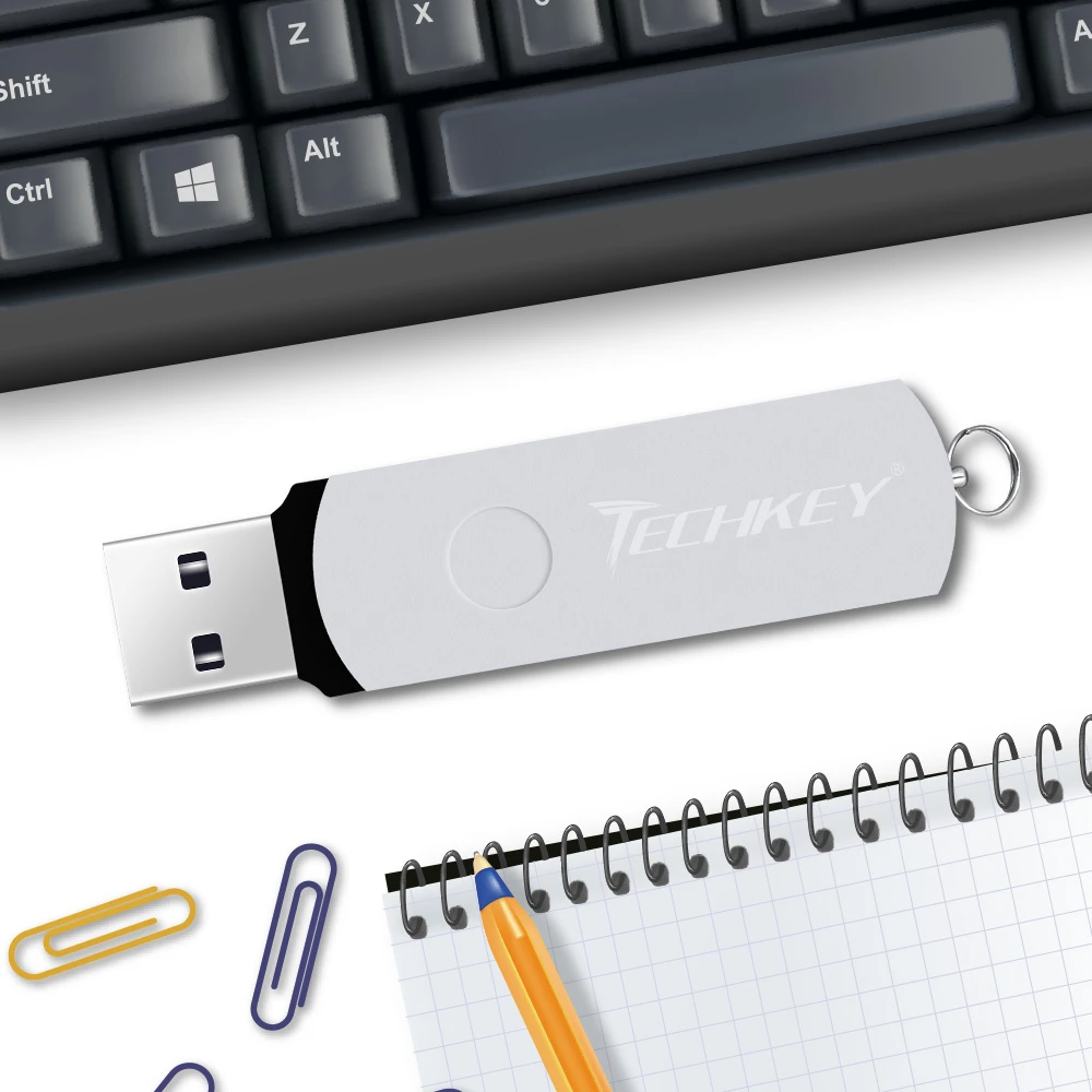 Techkey Usb флеш-накопитель 32 ГБ 64 16 8 Memoria Cel stick Пользовательский логотип usb Бесплатная