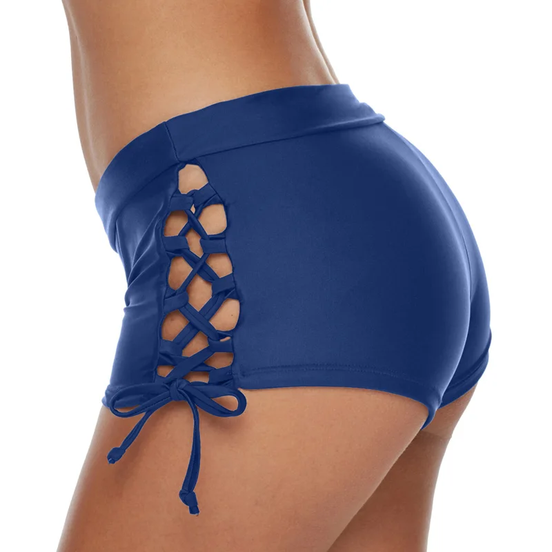 Riseado сексуальные на шнуровке бикини низ шорты для мальчиков купальники женщин 2021