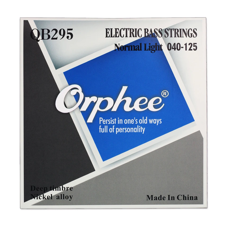 Orphee серии QB 4/5/6 Струны для электрической бас-гитары нормальный светильник Никель сплава шестиугольная Ядро нано-покрытием для электрической бас-гитары Запчасти