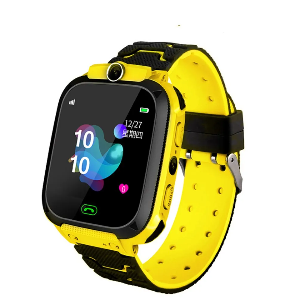 Not waterproof Смарт-часы Детские IP67 водонепроницаемые спортивные gps умные часы Android Дети SOS Вызов Smartwatch с камерой sim-карты HD Touch - Цвет: Not waterproof