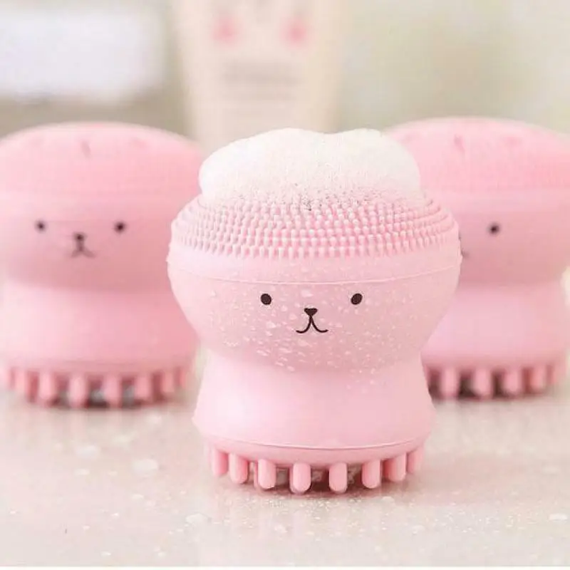 

Silicone Octopus Facial Cleanser Brush Deep Cleaning Face Skin Care Scrubber Massage
