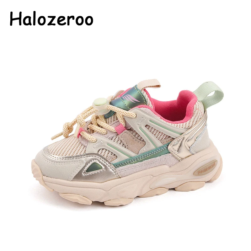 

Autumn Kids Sport Sneakers Baby Boys Mesh Slip On Shoes Children Beige Casual Sneakers Girls Brand Chunky Sneakers Trainers New