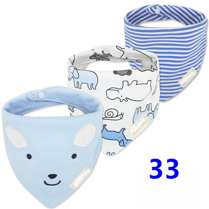 3pcs Organic Cotton Baby Scarf Muslin Burp Cloth Bandana Bibs Newborn Baby Boy Infant Girl Toddler Winter Scarf Waterproof Bib