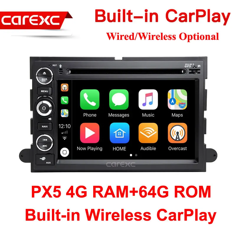PX5 64G ROM 2 Din Android 9,0 автомобильный dvd-плеер для Ford F150 F350 F450 F550 F250 Fusion Expedition Mustang Explorer Edge Radio CarPlay Head - Цвет: PX5 64G ROM