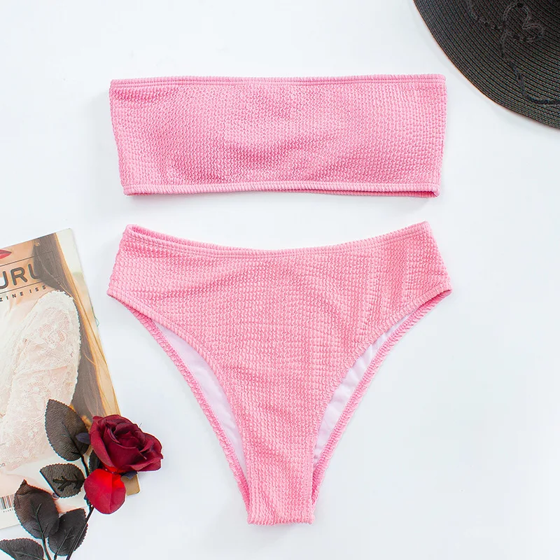 Женский купальник бикини с высокой талией в бразильском стиле | Женская одежда