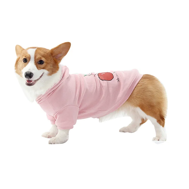 

Vow Pet It The New Cherry Dog Sweater Small And Medium-sized Dog Autumn And Winter Pet Coat Corgi Teddy Winter Clothes