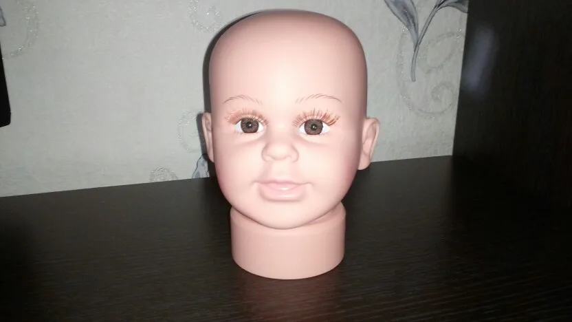 CAMMITEVER Children Manikin Head Model Foam Female Wig Mannequin Hair Hat Glasses Display(Boys