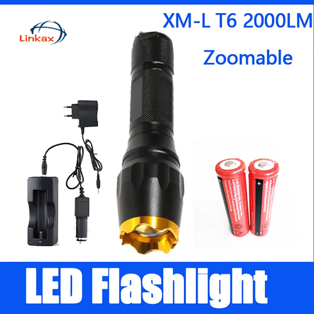 Светодиодный мини фонарик 2000 лм светильник рь для кемпинга с 5 режимами 2