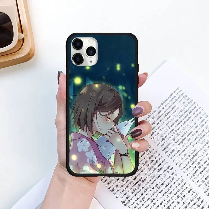 

hotarubi no mori e anime Phone Case for iPhone 11 12 pro XS MAX 8 7 6 6S Plus X 5S SE 2020 XR Luxury brand shell funda coque