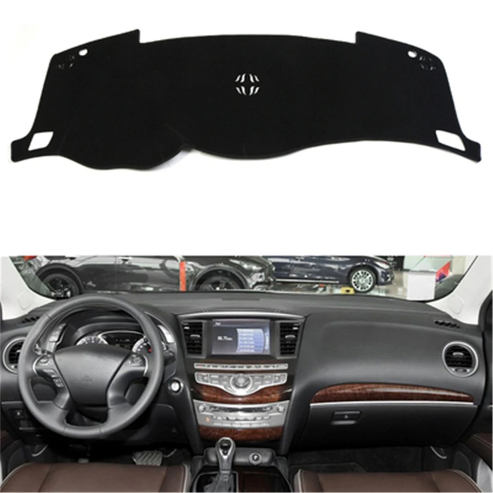 

SJ Luxurious Soft Custom Fit Anti-Slip Car Inner Auto Dashboard Cover Pad Sun Shade Dash Board Mat For INFINITI QX60 2014-2018