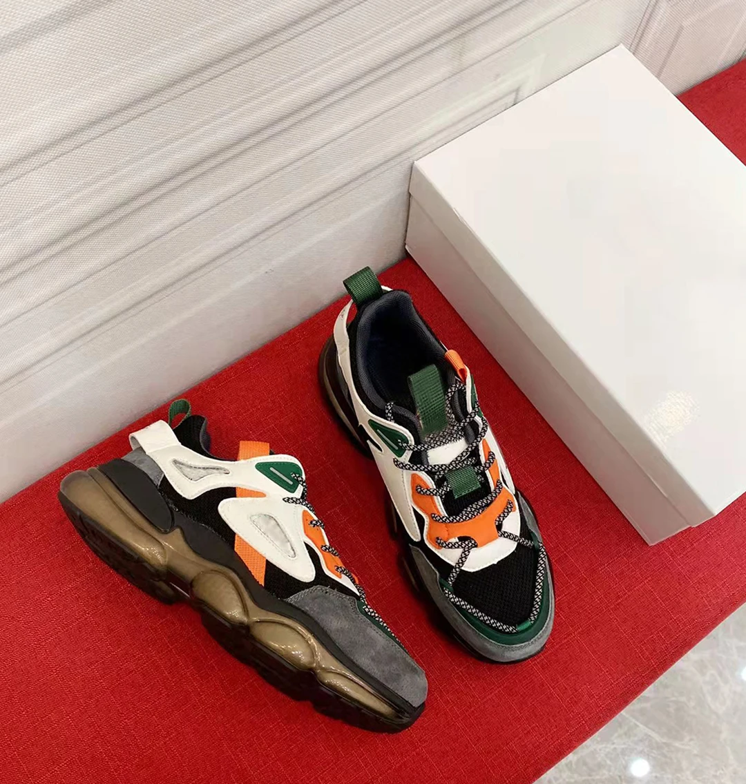 

2021 high quality luxury men's four seasons flying woven fabric sports casual shoes 38-44 size