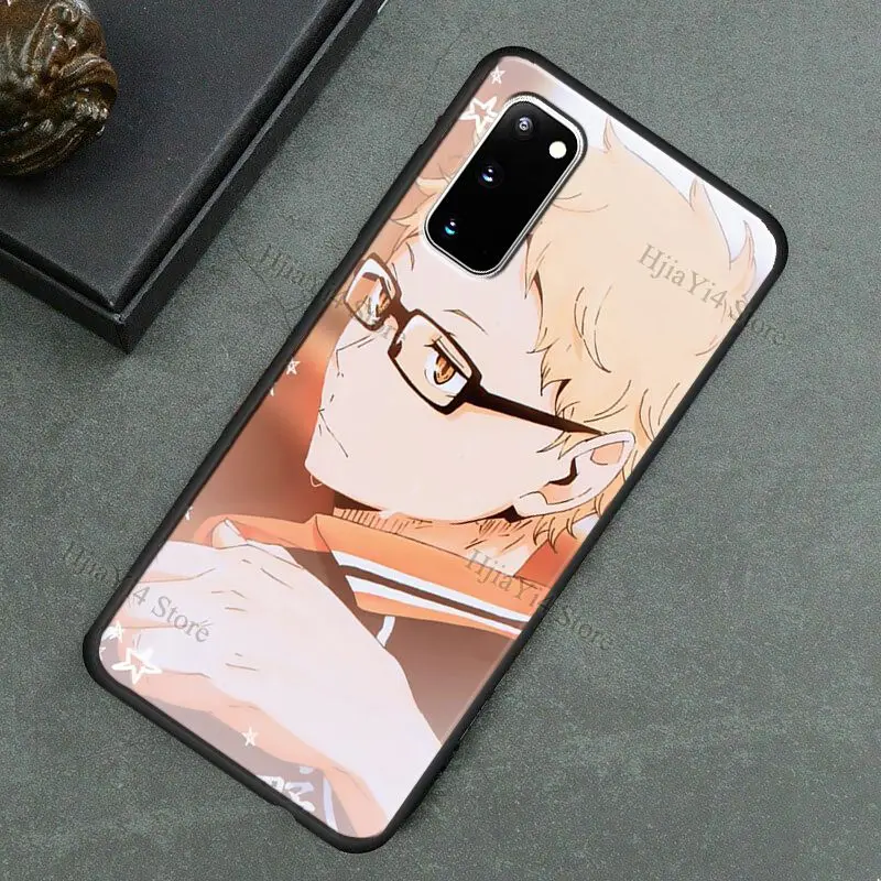 Аниме Чехол Tsukishima Kei Haikyuu для Samsung Galaxy Note 10 Plus 20 Ultra 9 S8 S9 S10 S20 FE S21 | Мобильные телефоны