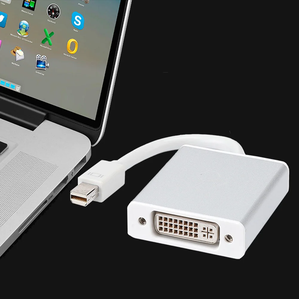 Thunderbolt переходник с дисплейного порта MiniDP на DVI адаптер конвертер Mini Displayport DVI-D