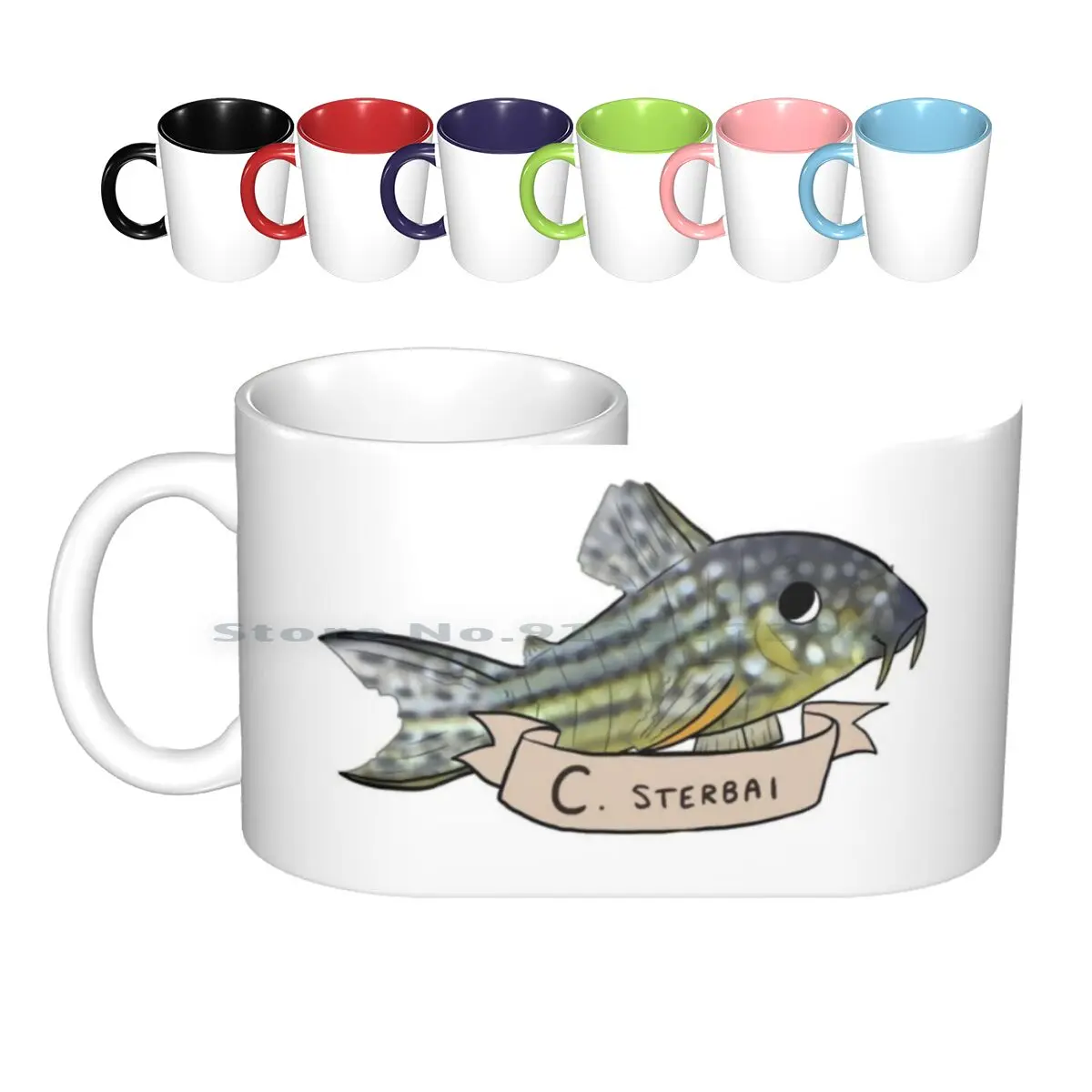 

Керамические кружки Corydoras Sterbai, кофейные чашки, Кружка для молока и чая, кружка Corydoras, кошачья рыба, кошка, рыба, Sterbai, рыболовница