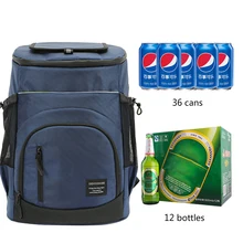 Large Capacity 33l Refrigerator Bag 36 Cans Beer Cooler Backpack Refrigerator Portable Picnic Bag Thermal Food Cooler Ice Pack