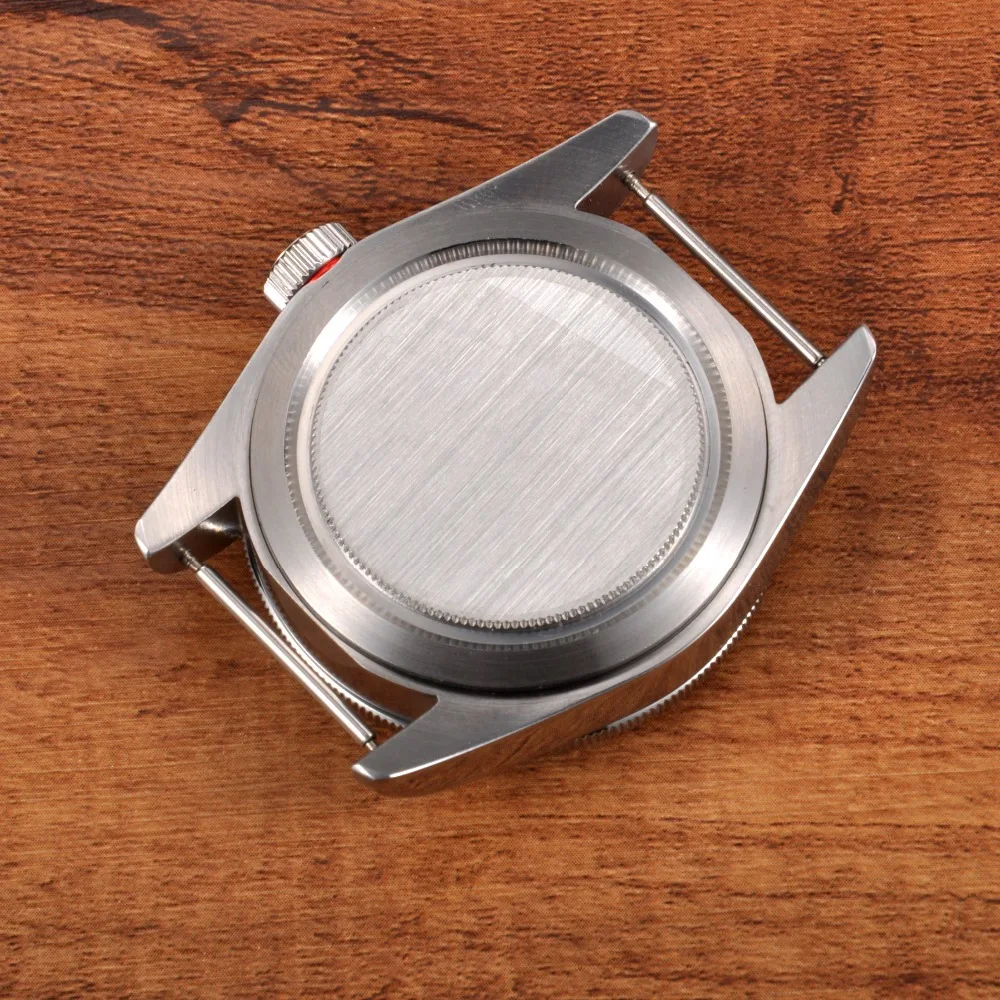 

41mm Sapphire Glass Aluminum Blue Bezel Watch Parts stainless steel Case Dial Fit ETA 2824 2836 or miyota 82 series