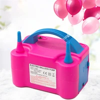 electric balloon air pump inflator dual nozzle machine air balloon blower for party balloon arch column stand inflatable tool