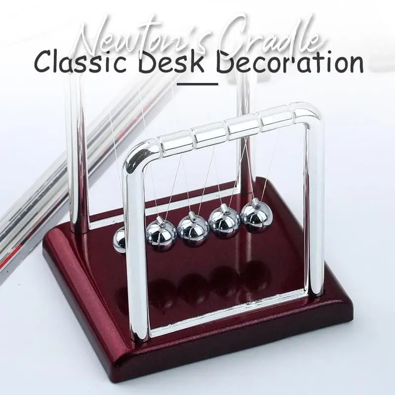 

Newton's Cradle Classic Desk Decoration Desk Table Decor Metal Pendulum Ball Newton Physics Science Pendulum Steel Balance Ball