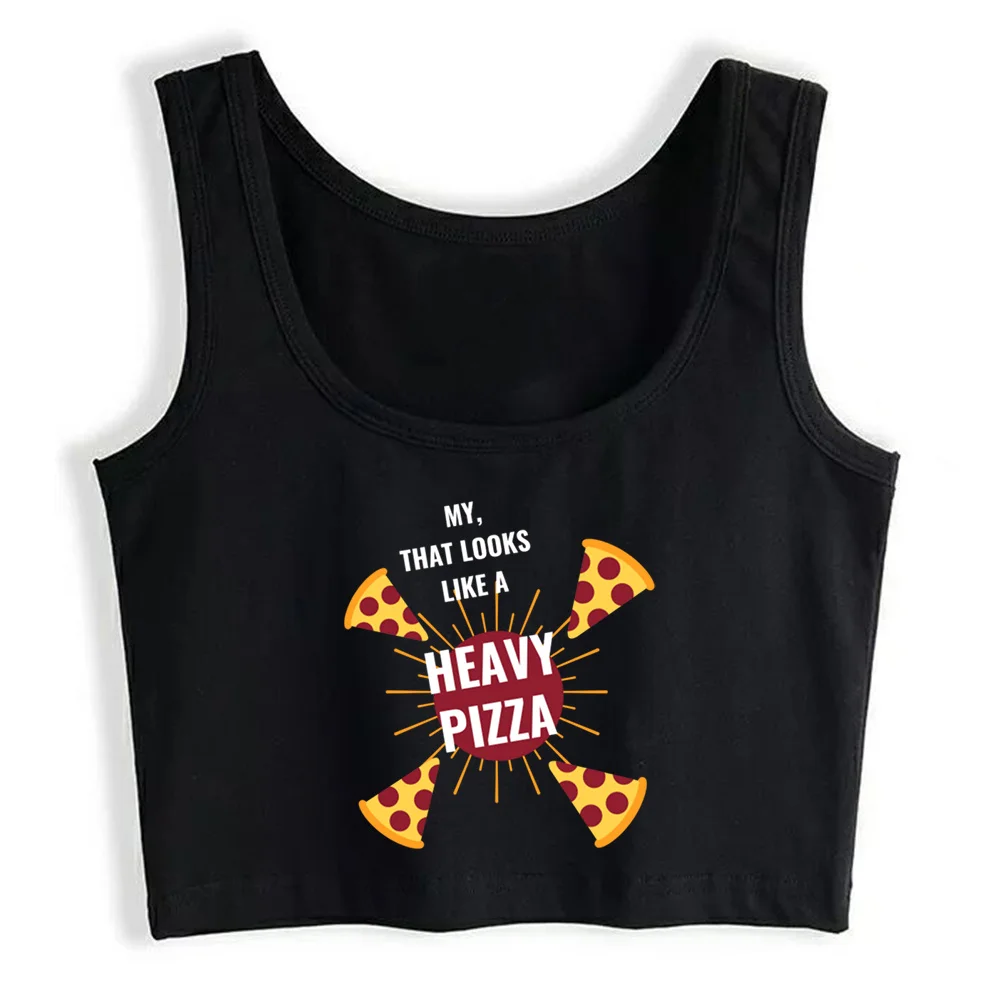 

Crop Top Women Pizza Grunge Aesthetic Gothic Y2k Tank Top Female Clothes