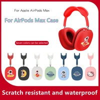suitable silicone for apple airpods max protector sleeve cartoon anime anti fall bluetooth headset for airpods max cases