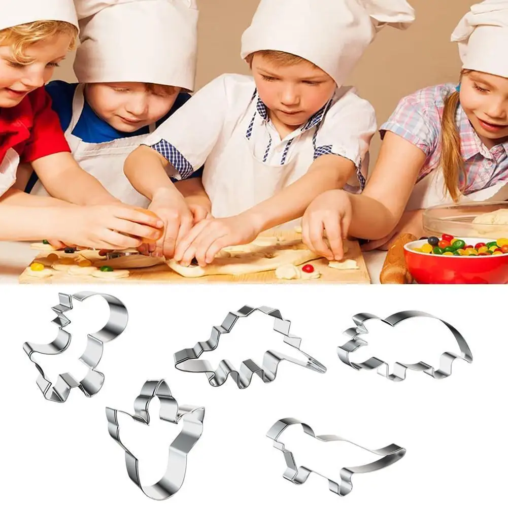 

New Dinosaur Series Tyrannosaurus Rex Steel Biscuit Mould Cake Mould Animal Shape Mould Kitchen Tool