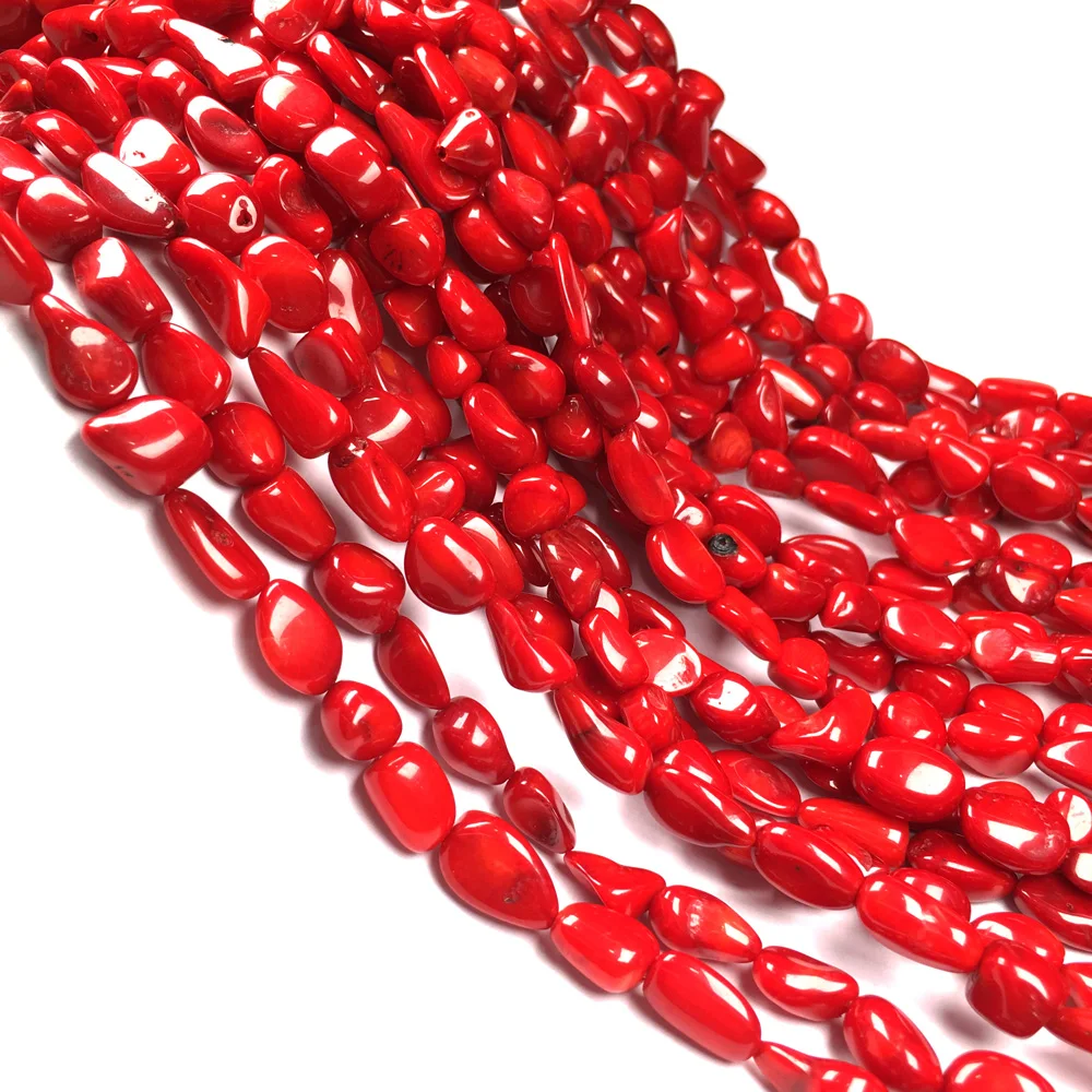 

Hot Sale Irregular long shape loose beads coral beads for Jewelry Making DIY for bracelet necklace Accessories Size 8x14mm