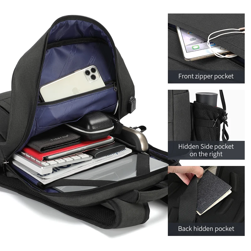 Tigernu 2021 новые модные мужские Рюкзаки Mochilas 15 6 &quotНоутбук мужской бизнес рюкзак