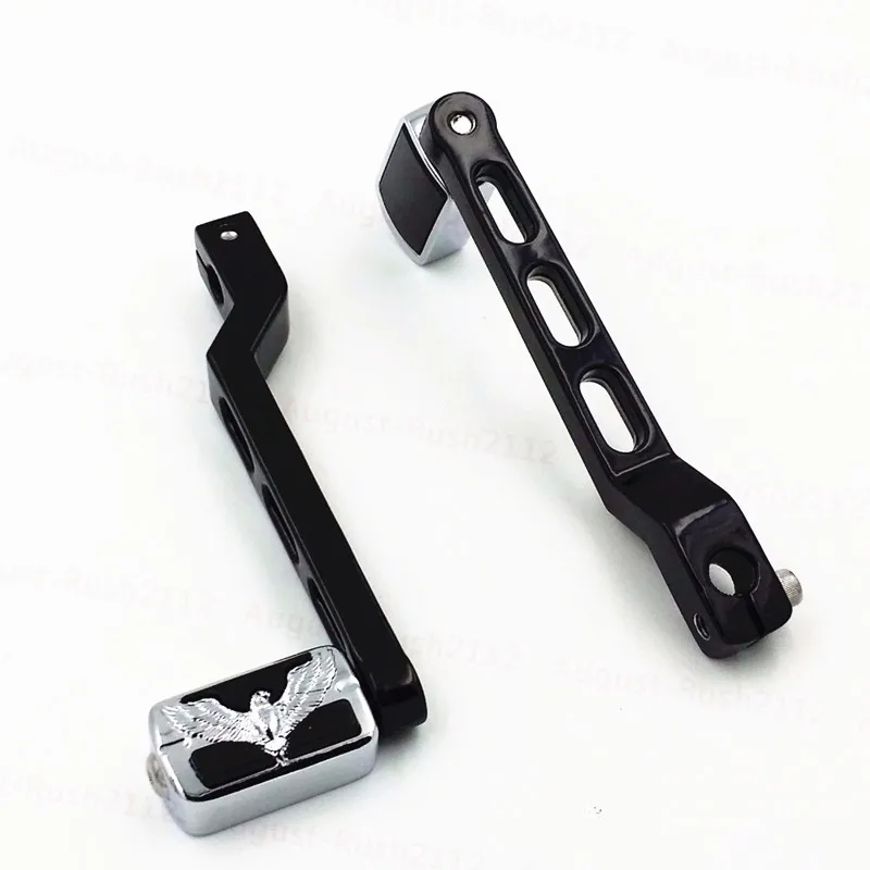 Мотоциклетные Черные каблуки рычаг для коробки передач + Орел колышек Harley Electra FLST