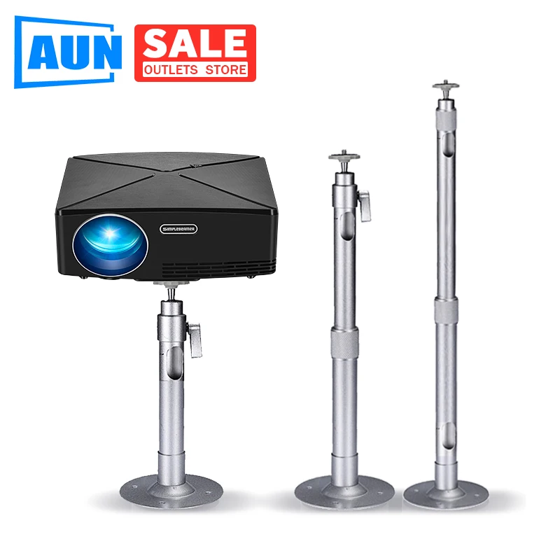 AUN мини Регулируемый потолочный проектор настенный держатель на стол для полного